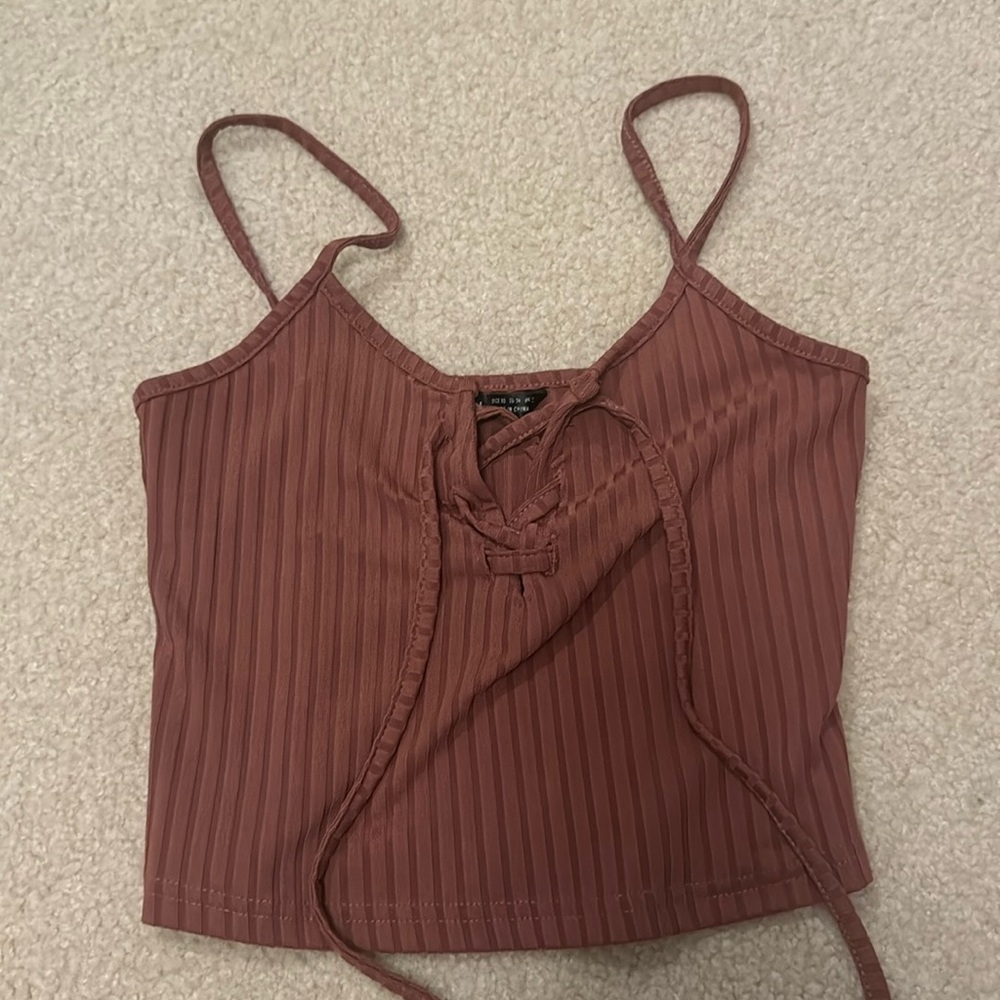 Size Xs small crisscross tie front